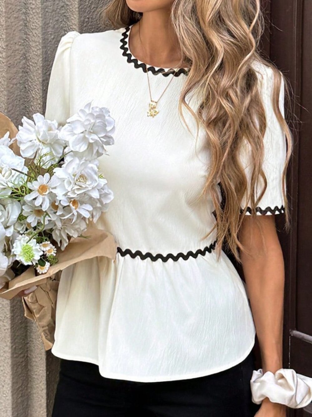 Multicolor Casual Women's Pleated Lace Crop Top